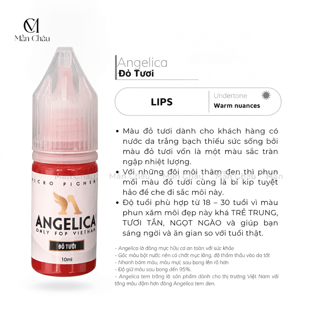 Mực Angelica - Đỏ Tươi
