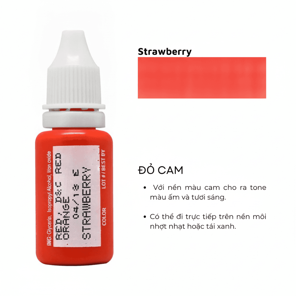 Mực Biotouch - Strawberry - Đỏ Cam