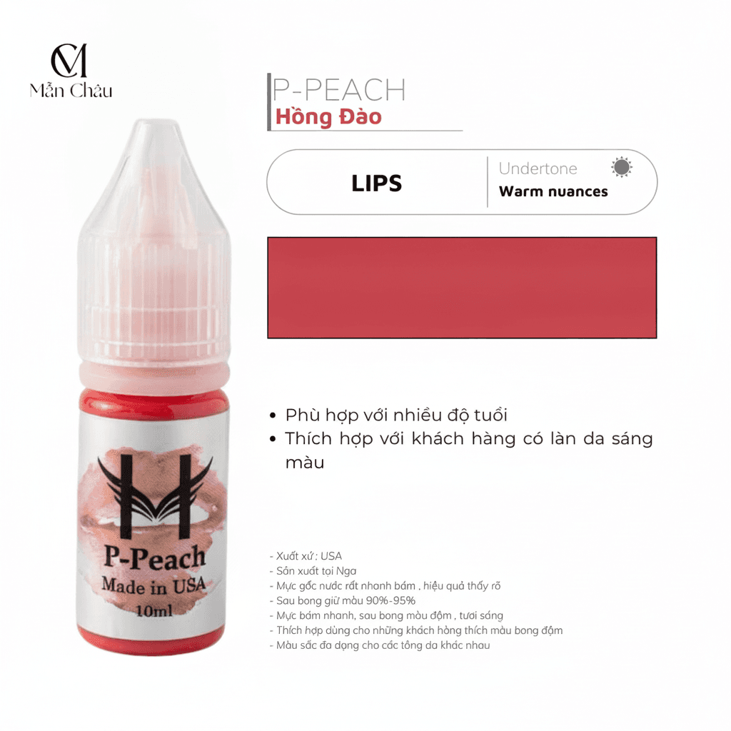 Mực Hoa Đào - Peach - Hồng Đào
