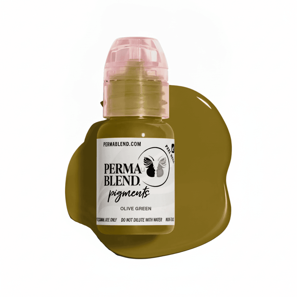 Mực Perma Blend - Olive Green - Xanh Rêu - Xử Lý Trổ Đỏ
