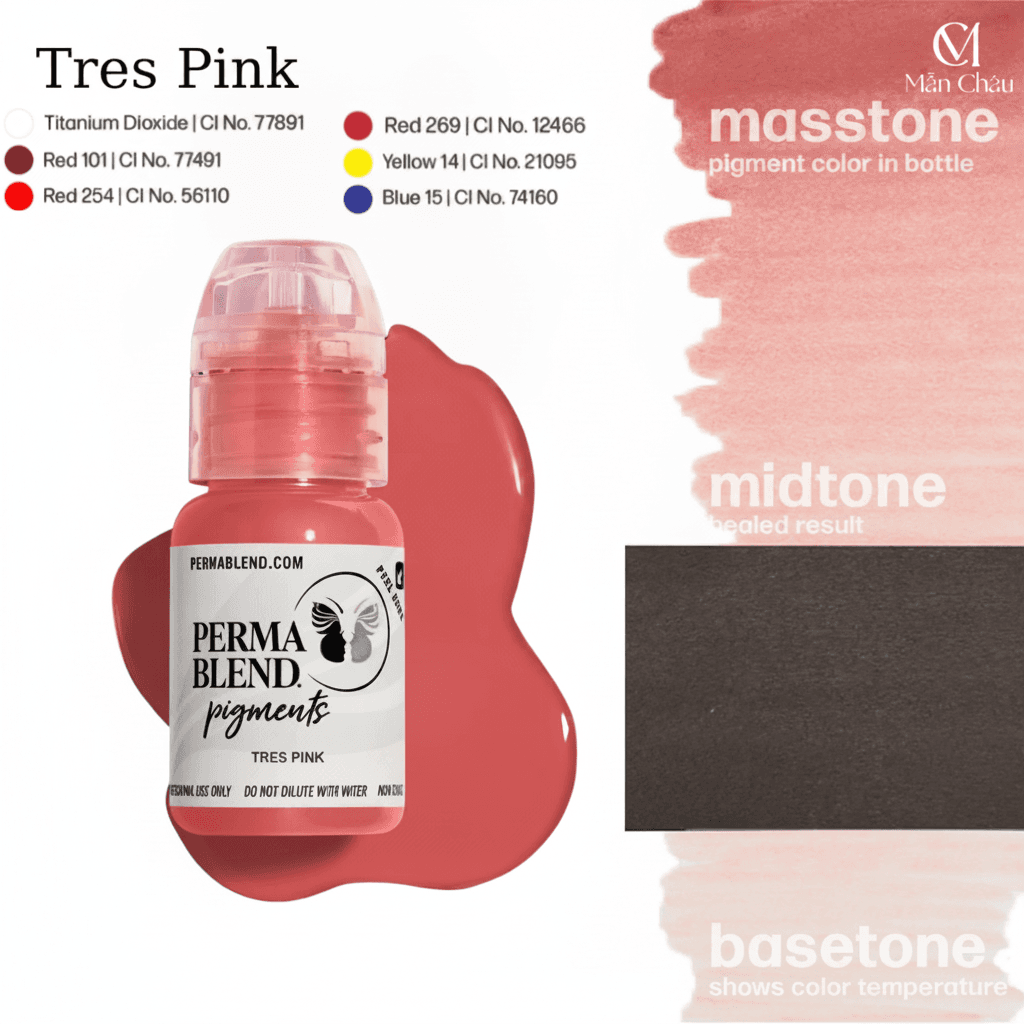 Mực Perma Blend - Tres Pink - Hồng Đất Ấm
