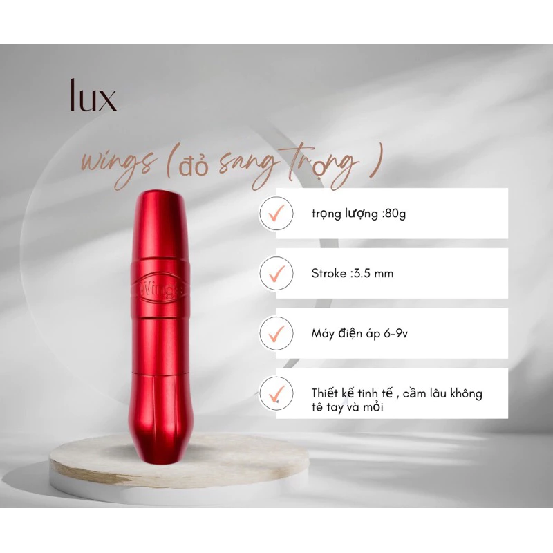 Máy phun xăm pen wings, chuyên sử dụng trong phun xăm thẩm mỹ và tattoo