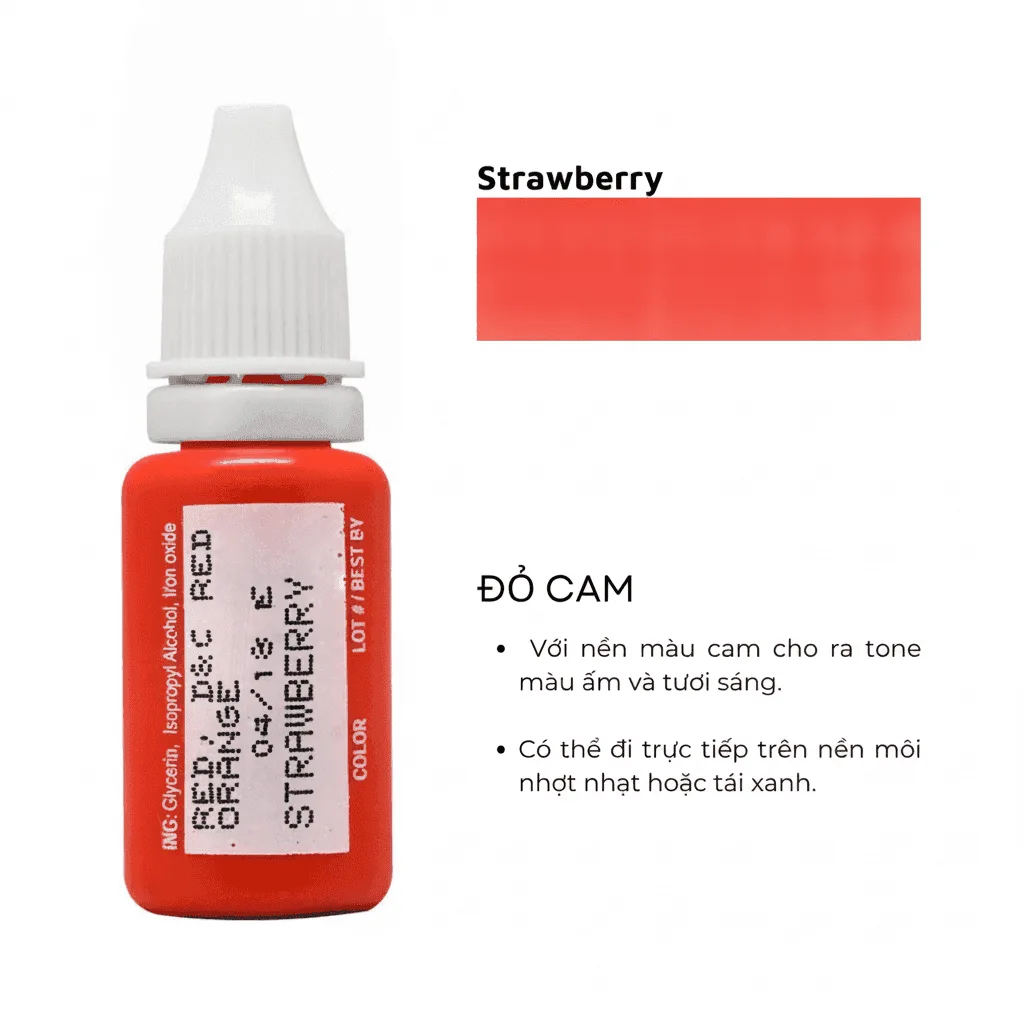 Mực Biotouch - Strawberry - Đỏ Cam