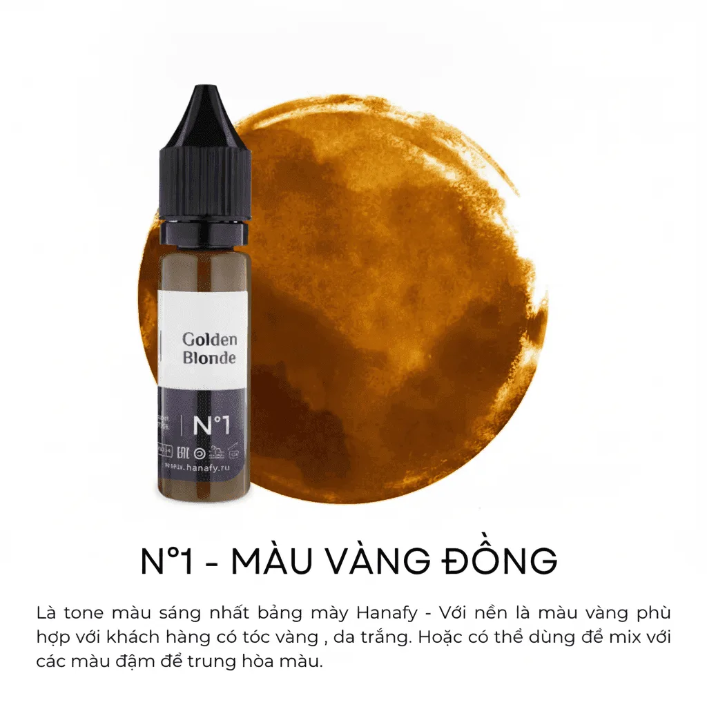 Mực Hanafy - N2 Dark Blonde - Nâu Vàng Sậm