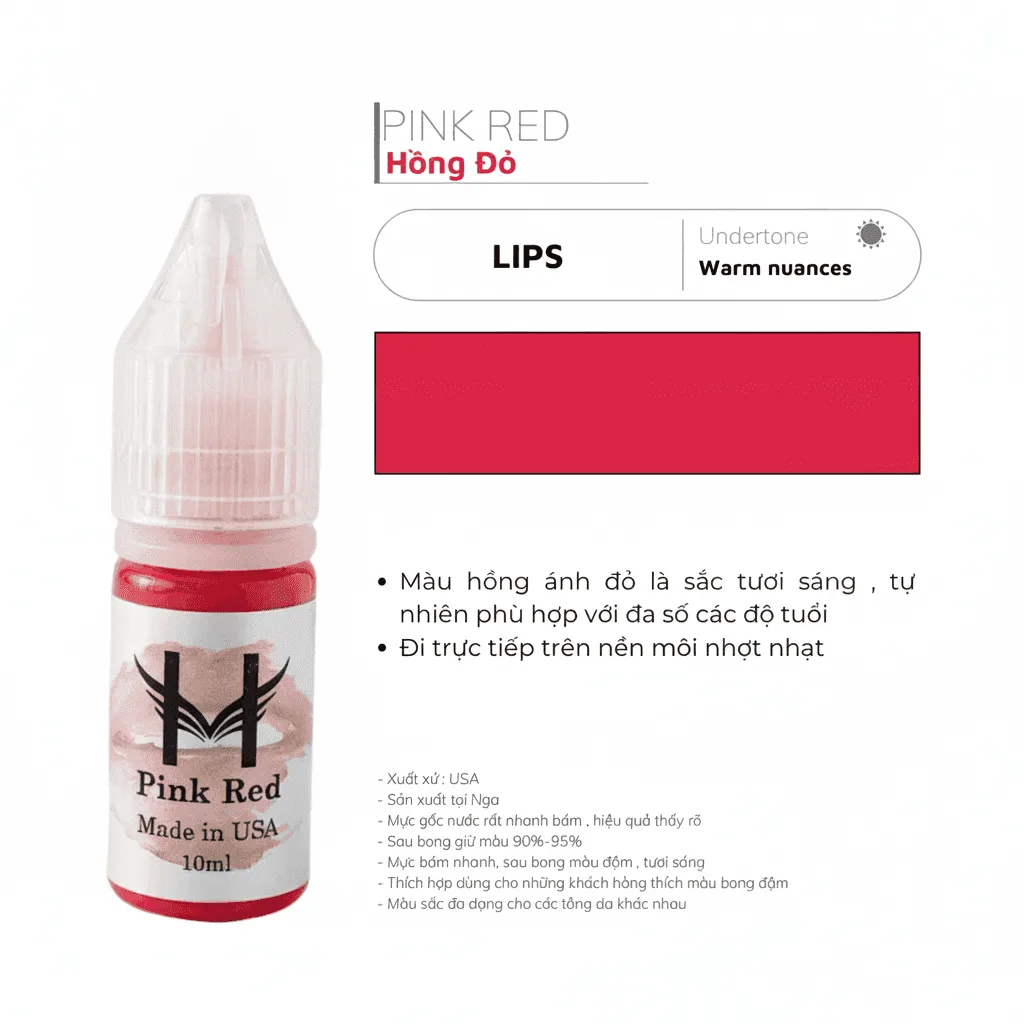 Mực Hoa Đào - Pink Red - Hồng Đỏ