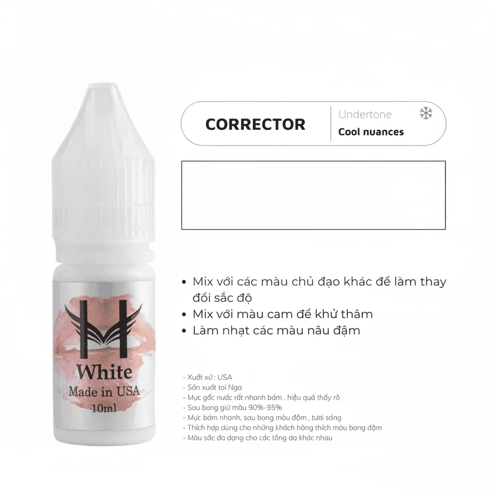 Mực Hoa Đào - White - Trắng