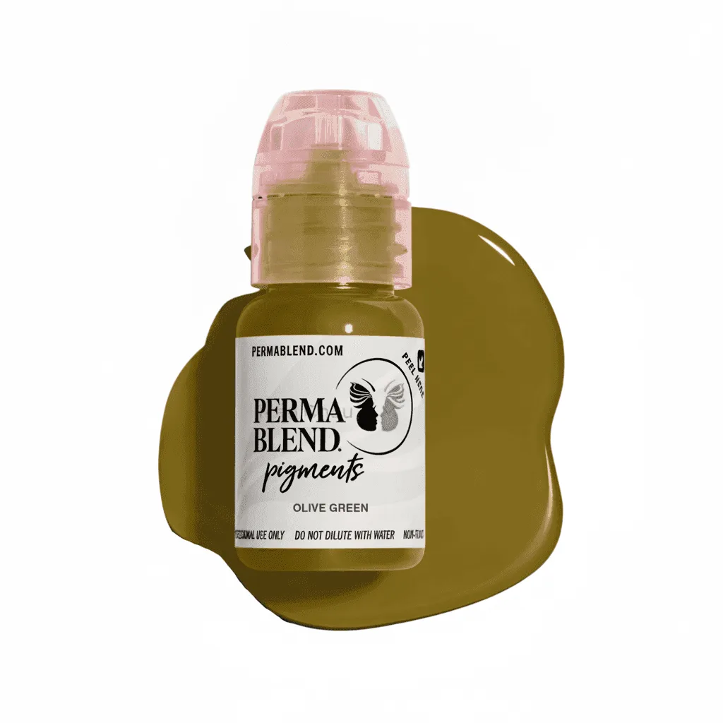 Mực Perma Blend - Olive Green - Xanh Rêu - Xử Lý Trổ Đỏ