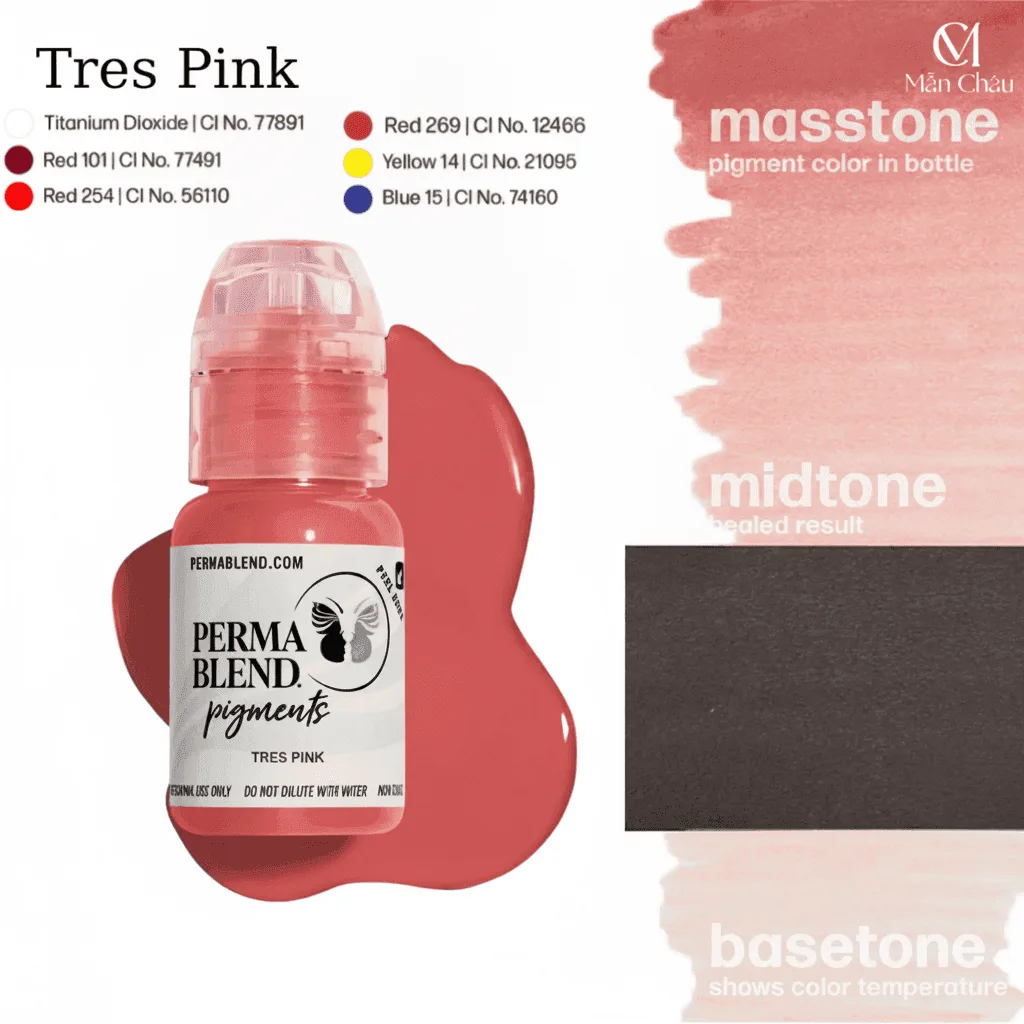 Mực Perma Blend - Tres Pink - Hồng Đất Ấm