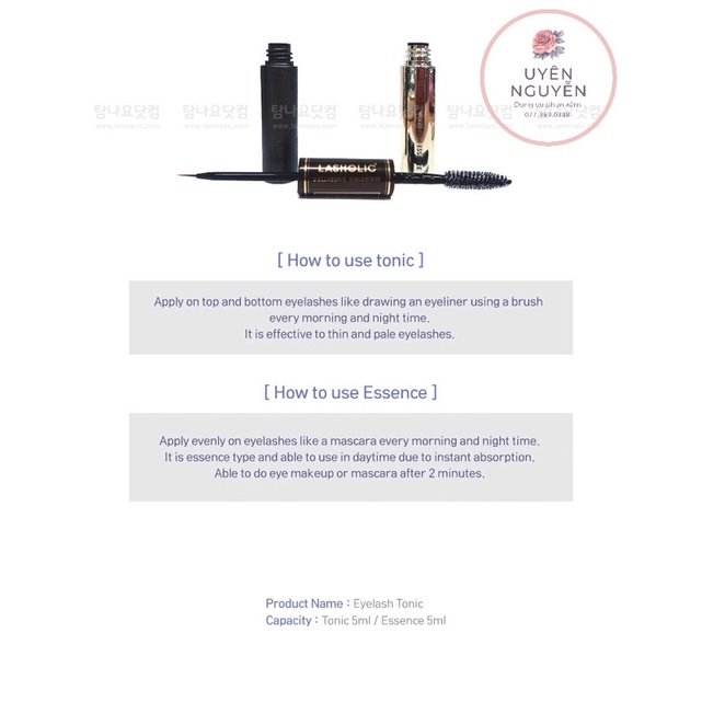 Dưỡng mi 2 đầu Lasholic Hàn Quốc